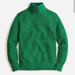 J. Crew Green Rollneck Sweater Size M EUC